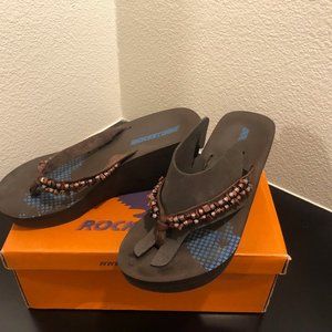 Rocket Dog Sandals - brown size 7